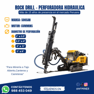 ROCK DRILL - PERFORADORA HIDRÁULICA